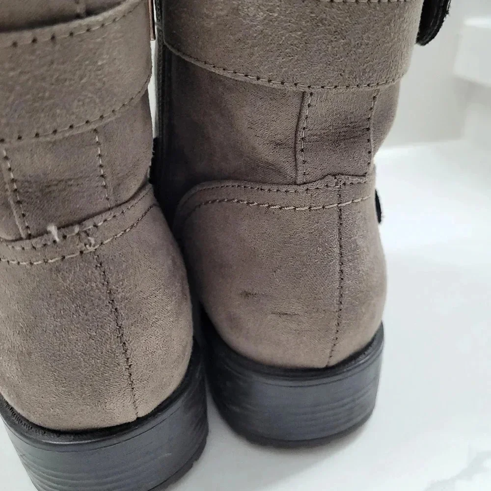 Unisa Taupe Fur Lined Ankle Bootie